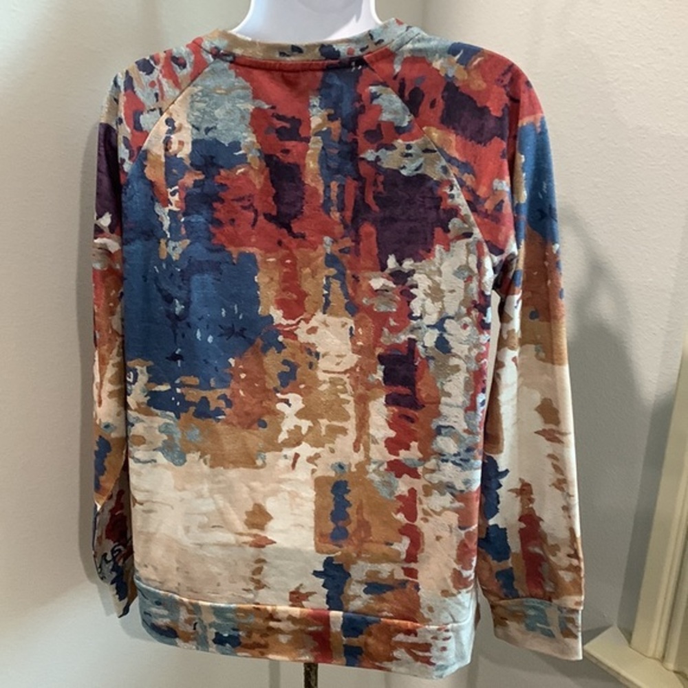 ABSTRACT SPLATTER SWEATER Size Large - Picture 4 of 7